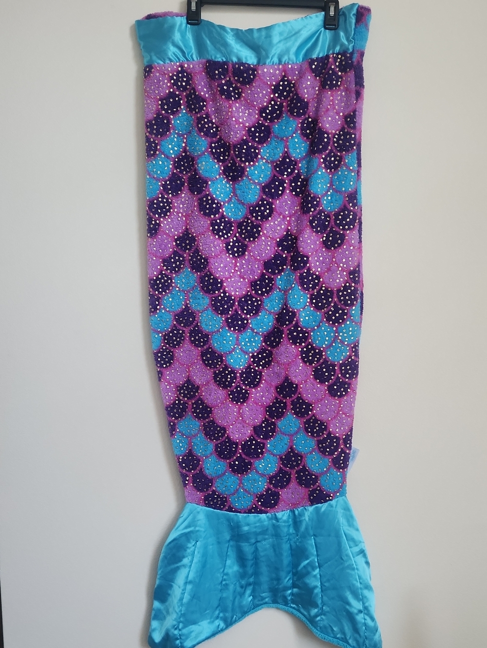 Snuggie Mermaid Tail Blanket - Purple, Turquoise & Aqua Sparkle